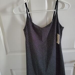 NWT Abercrombie Black and White Polka Dot Workout Dress